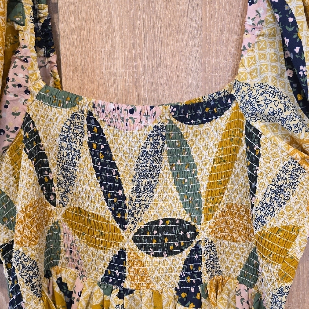 Multicolor Patchwork Dress - Picture 6 of 7